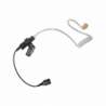 Auricular de tubo acústico transparente con cable de fibra tranzada co