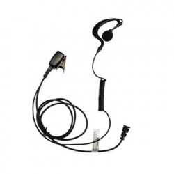 Micrófono de solapa con audífono ajustable de gancho  para HYT TC-700,