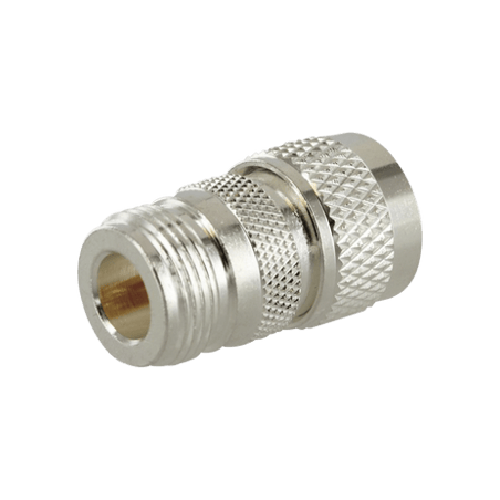 Adaptador en Línea de Conector N Hembra a UHF Macho (PL-259), Plata/ O
