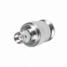 Adaptador en Línea, de Conector SMA Macho Inverso a N Hembra, Níquel/