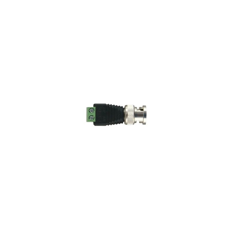 Adaptador de conector BNC macho a 2 terminales-tornillo para cables AW