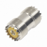 Adaptador Barril en Línea, de Conector UHF Hembra (SO-239) a UHF Hembr