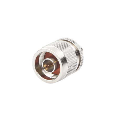Adaptador en Línea de Conector SMA Macho a N Macho, Níquel/ Oro/ Tefló