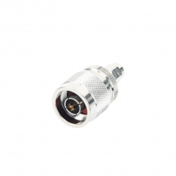 Adaptador en Línea, de Conector SMA Macho Inverso a N Macho, Níquel/ O