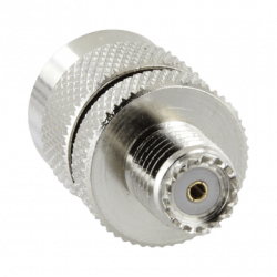 Adaptador en Línea de Conector Mini UHF Hembra a UHF Macho (PL-259), N