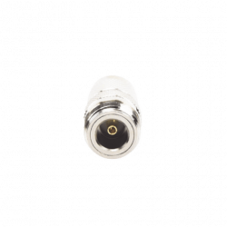 Adaptador en Línea de Conector TNC Macho a N Hembra, Níquel/ Oro/ Tefl