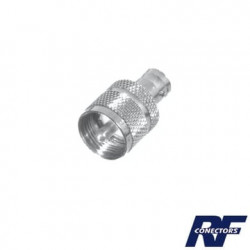 Adaptador en Línea para 50 Ohm, Conector BNC Hembra-UHF Macho (PL-259)