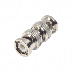 Adaptador tipo Barril para 75 Ohm, de Conector BNC Macho a BNC Macho,