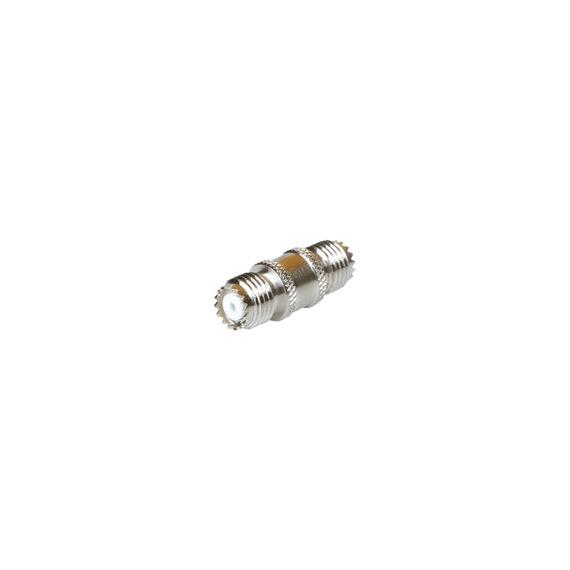 Adaptador Barril en Línea, de Conector Mini-UHF Hembra a Mini-UHF Hemb