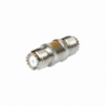 Adaptador Barril en Línea, de Conector Mini-UHF Hembra a Mini-UHF Hemb