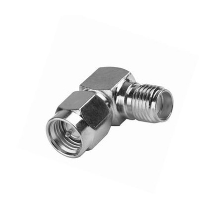 Adaptador en Ángulo Recto, de Conector SMA Macho a SMA Hembra Níquel/