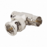 Adaptador en T para 50 Ohm de BNC Macho a Doble BNC Hembra, Maquinado,