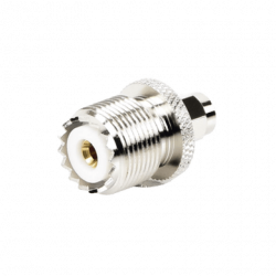 Adaptador en Línea, de Conector SMA Macho a UHF Hembra (SO-239), Níque