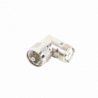 Adaptador en Ángulo Recto, de Conector UHF Macho (PL-259) a UHF Hembra