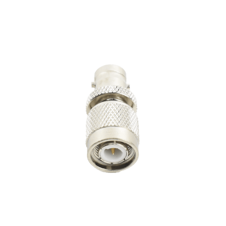 Adaptador en Línea, de Conector TNC Macho a BNC Hembra, Níquel /Oro /T