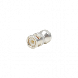 Adaptador UNIDAPT Hembra a BNC Macho. Plata / Oro / Teflón.