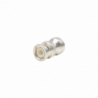 Adaptador UNIDAPT Hembra a BNC Macho. Plata / Oro / Teflón.