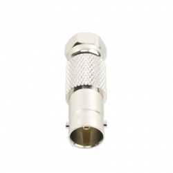 Adaptador en Línea para Video, de Conector BNC Hembra a F Macho, 75 Oh
