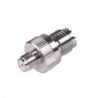 Adaptador en Línea de Conector Mini-UHF Hembra a SMA Hembra, Níquel/ O