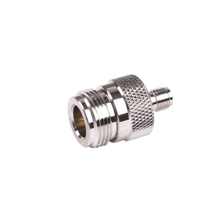 Adaptador en Línea de Conector SMA Hembra a N Hembra, Níquel/ Oro/ Tef
