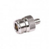 Adaptador en Línea de Conector SMA Hembra a N Hembra, Níquel/ Oro/ Tef