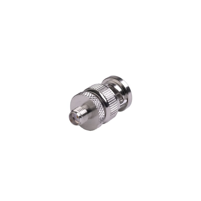 Adaptador en Línea de Conector SMA Hembra a BNC Macho, Níquel/ Oro/ Te