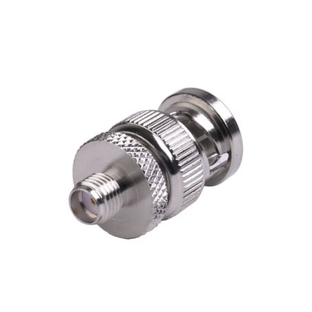 Adaptador en Línea de Conector SMA Hembra a BNC Macho, Níquel/ Oro/ Te