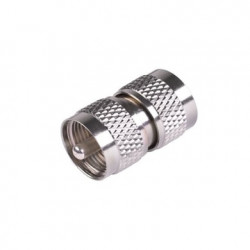 Adaptador Barril en Línea, de Conector UHF Macho (PL-259) a UHF Macho