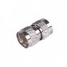 Adaptador Barril en Línea, de Conector UHF Macho (PL-259) a UHF Macho