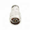 Adaptador en Línea, de Conector N Macho Inverso a N Hembra, Níquel/ Or