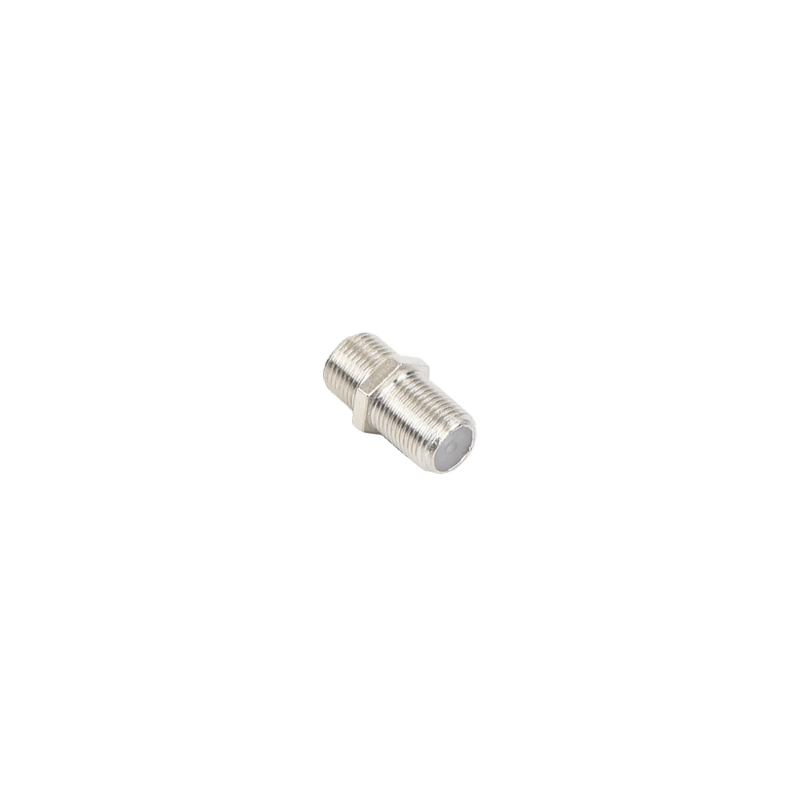 Adaptador Barril para 75 Ohm, de Conector F Hembra a F Hembra, Níquel/