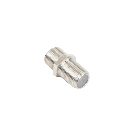Adaptador Barril para 75 Ohm, de Conector F Hembra a F Hembra, Níquel/