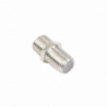 Adaptador Barril para 75 Ohm, de Conector F Hembra a F Hembra, Níquel/