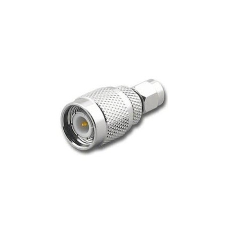 Adaptador en Línea, de Conector SMA Macho a TNC Macho, Níquel/ Oro/ Te