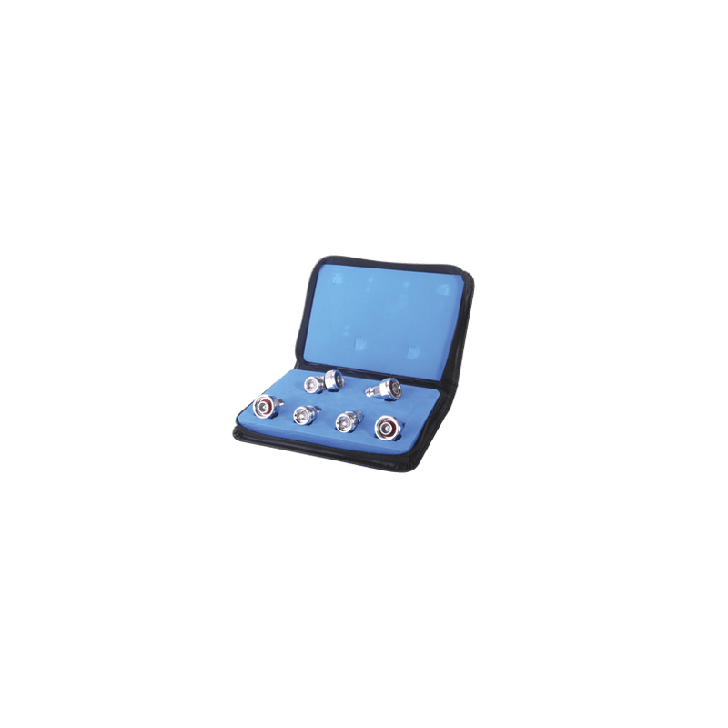 Kit completo de 6 adaptadores de bajo PIM, (MINI) DIN 4.1-9.5 a N.