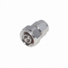 Adaptador en Línea de Conector 4.3-10 Macho a N Macho, Bronce Blanco/