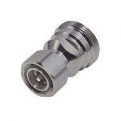 Adaptador en Línea de Conector DIN 7-16 Hembra a 4.3-10 Macho, Bronce