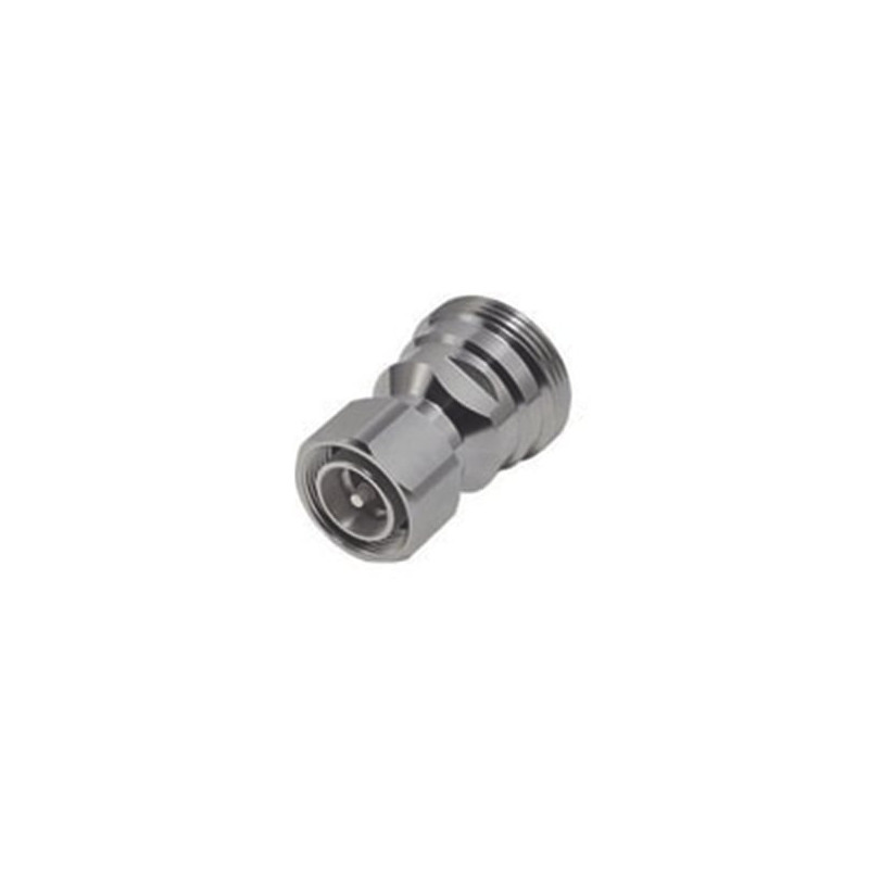 Adaptador en Línea de Conector DIN 7-16 Hembra a 4.3-10 Macho, Bronce