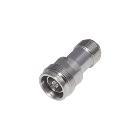 Adaptador en Línea de Conector 4.3-10 Hembra a N Hembra, Bronce Blanco