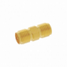 Adaptador Barril de Conector SMA Hembra a SMA Hembra Inverso, Oro/ Oro