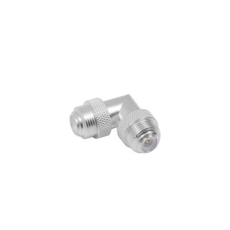 Adaptador Universal Macho UNIDAPT a Macho en Angulo Recto. Plata-Oro-T