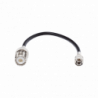 Jumper Adaptador de Conector Mini UHF Macho a UHF Hembra (SO-239), Níq