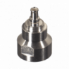 Adaptador UNIDAPT Hembra a MCX Macho. Plata/ Oro/ Teflón.