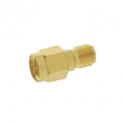 Adaptador en Línea, de Conector SMA Macho a SMA Hembra Inverso, Oro/ O
