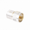 Adaptador UNIDAPT Hembra a UHF Macho (PL-259). Plata / Oro / Teflón.