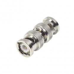 Adaptador en Línea Tipo Barril para 50 Ohm, de Conector BNC Macho a BN