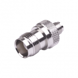 Adaptador en Línea de Conector TNC Hembra a SMA Hembra, Niquel/ Oro/ T