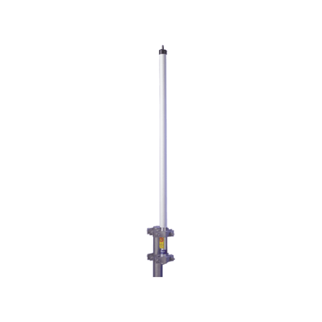 Antena base UHF 406-430 MHz, Fibra de Vidrio, 9 dB de Ganancia, Serie