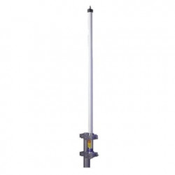 Antena base UHF 406-430 MHz, Fibra de Vidrio, 10 dB de Ganancia, Serie