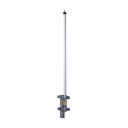 Antena base UHF 440-460 MHz, Fibra de Vidrio, 10 dB de Ganancia, Serie